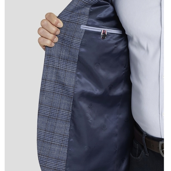 Tommy Hilfiger NWT THFLEX Brown Plaid Sport Coat - Size 44L - Picture 16 of 16